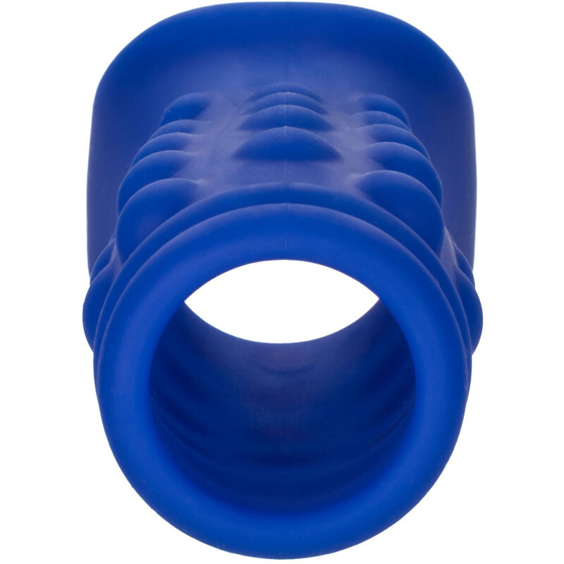 CALEXOTICS - COUVERCLE DE PÉNIS ADMIRAL AVEC BILLES DE SILICONE LIQUIDE BLEUE