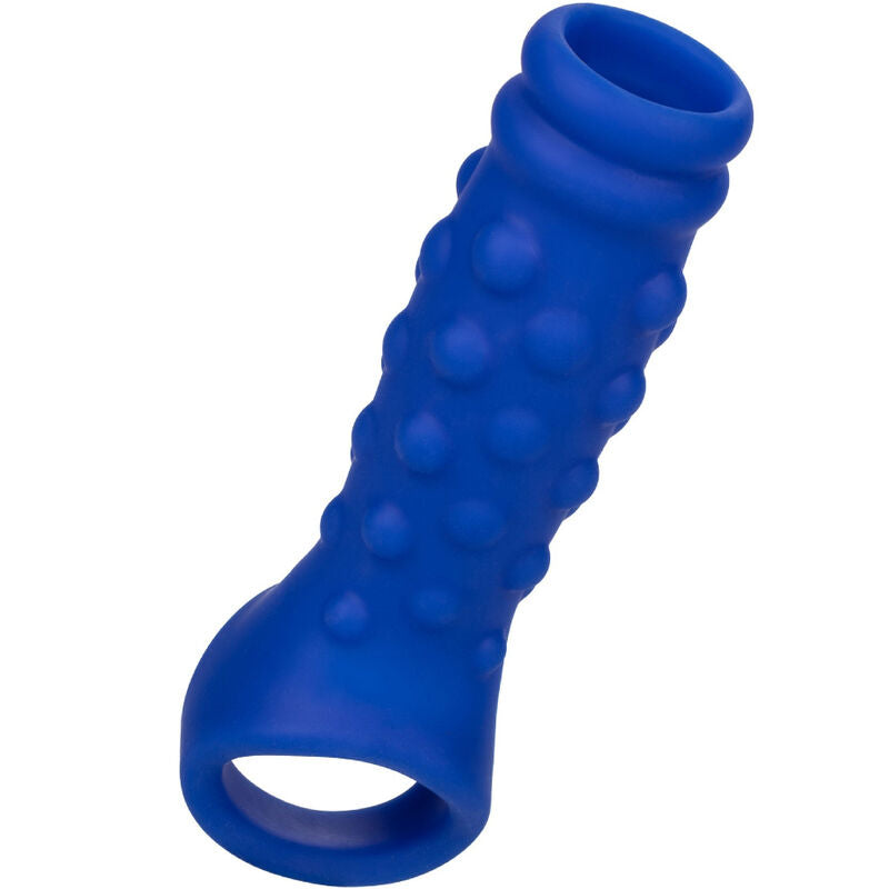 CALEXOTICS - COUVERCLE DE PÉNIS ADMIRAL AVEC BILLES DE SILICONE LIQUIDE BLEUE