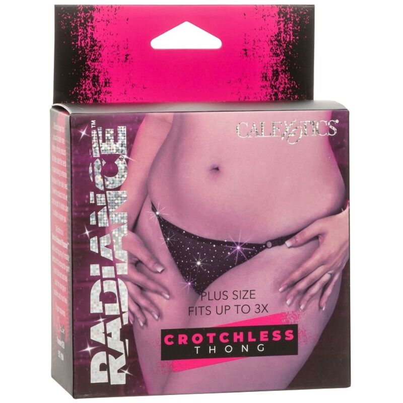 CALEXOTICS - RADIANCE CROTCHLESS THONG RENO PLUS SIZE