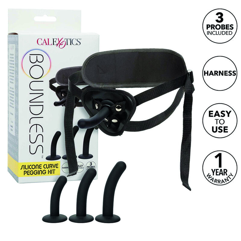 CALEXOTICS - BOUNDLESS PEGGING KIT FOR SILICONE CURVES