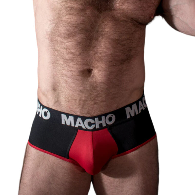 MACHO - MS26N BRIEF BLACK/RED S