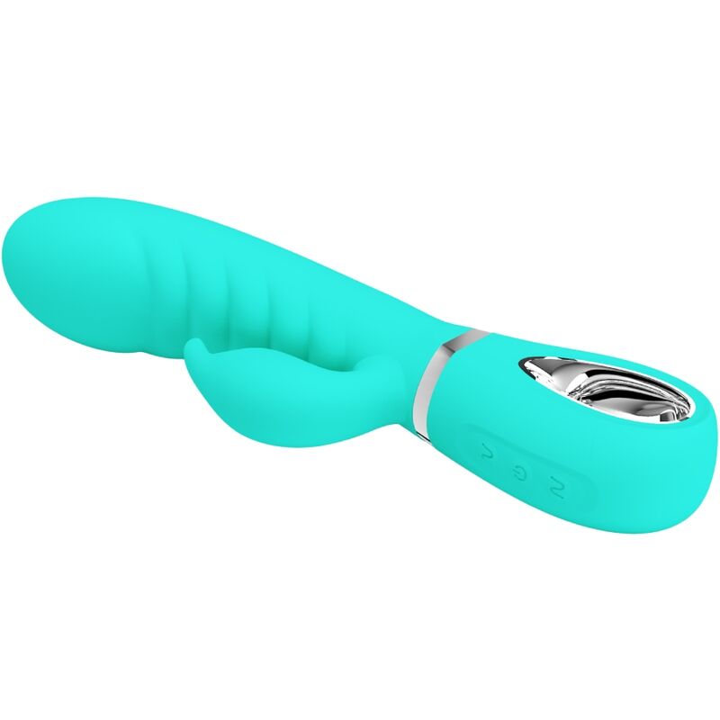 PRETTY LOVE - VIBRATORE MULTIFUNZIONE G-SPOT PRESCOTT VERDE ACQUA