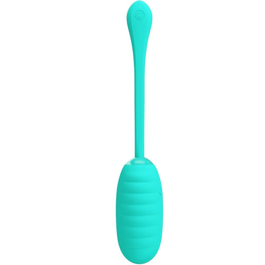 PRETTY LOVE - KIRK RECHARGEABLE VIBRATING EGG AQUA