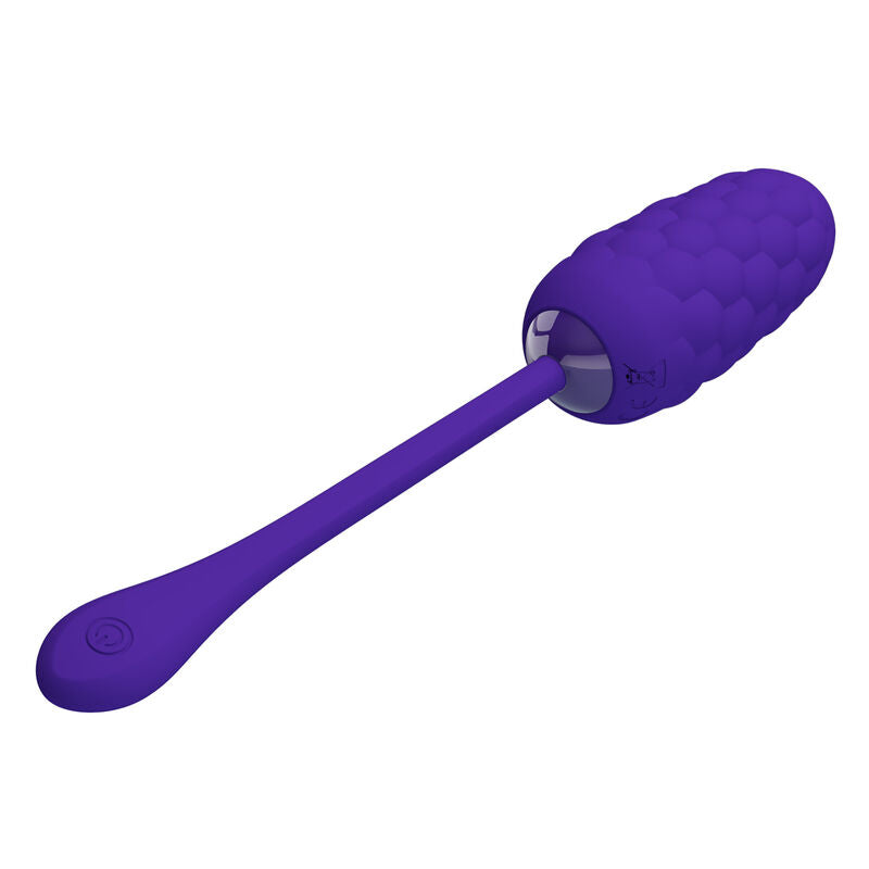 PRETTY LOVE - OEUF VIBRANT À TEXTURE MARINE RECHARGEABLE VIOLET