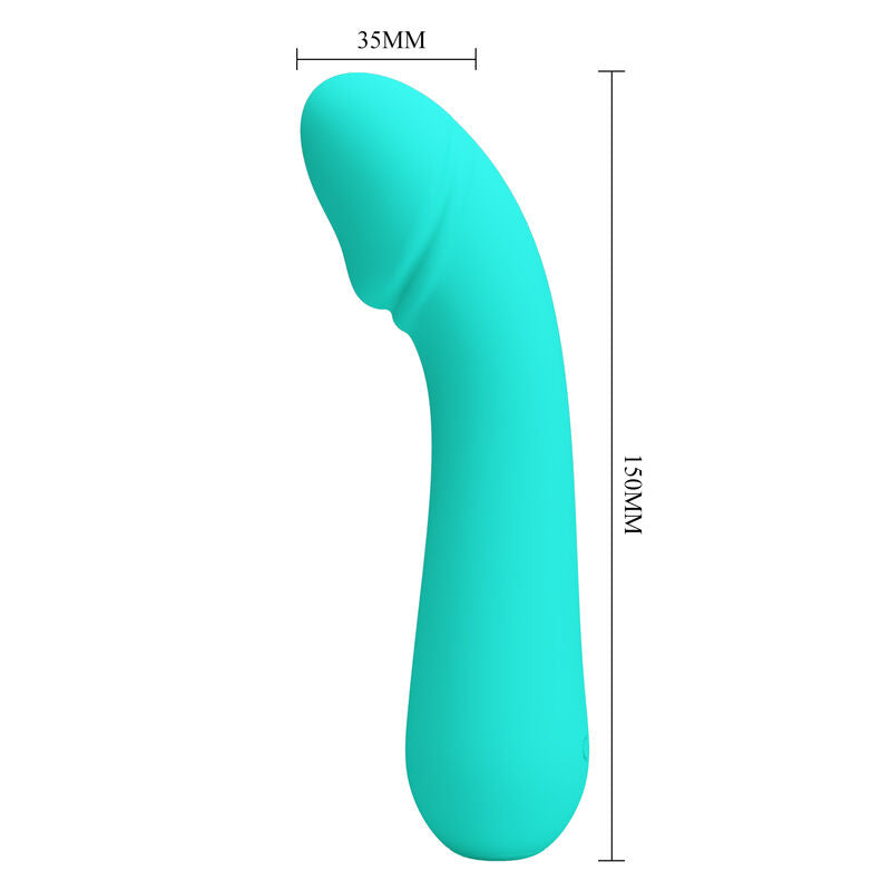 PRETTY LOVE - RECHARGEABLE VIBRATOR CETUS AQUA GREEN