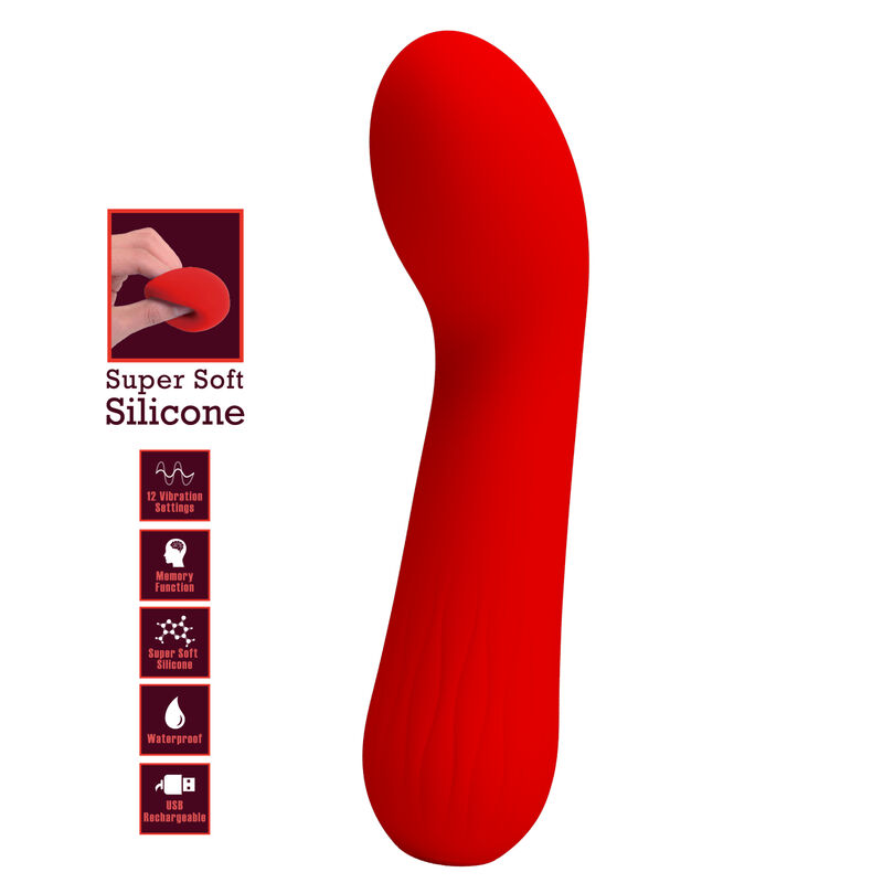 PRETTY LOVE - FAUN RED RECHARGEABLE VIBRATOR