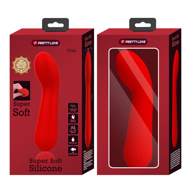 PRETTY LOVE - FAUN RED RECHARGEABLE VIBRATOR