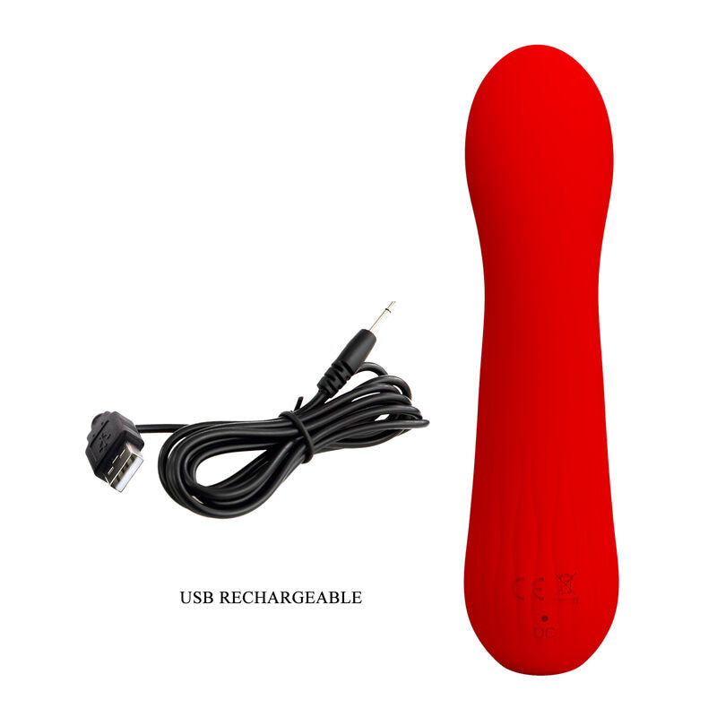 PRETTY LOVE - FAUN RED RECHARGEABLE VIBRATOR