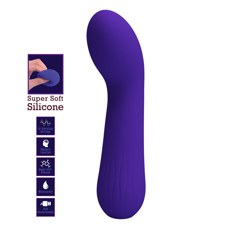 PRETTY LOVE - VIBRATEUR RECHARGEABLE FAUNE VIOLET