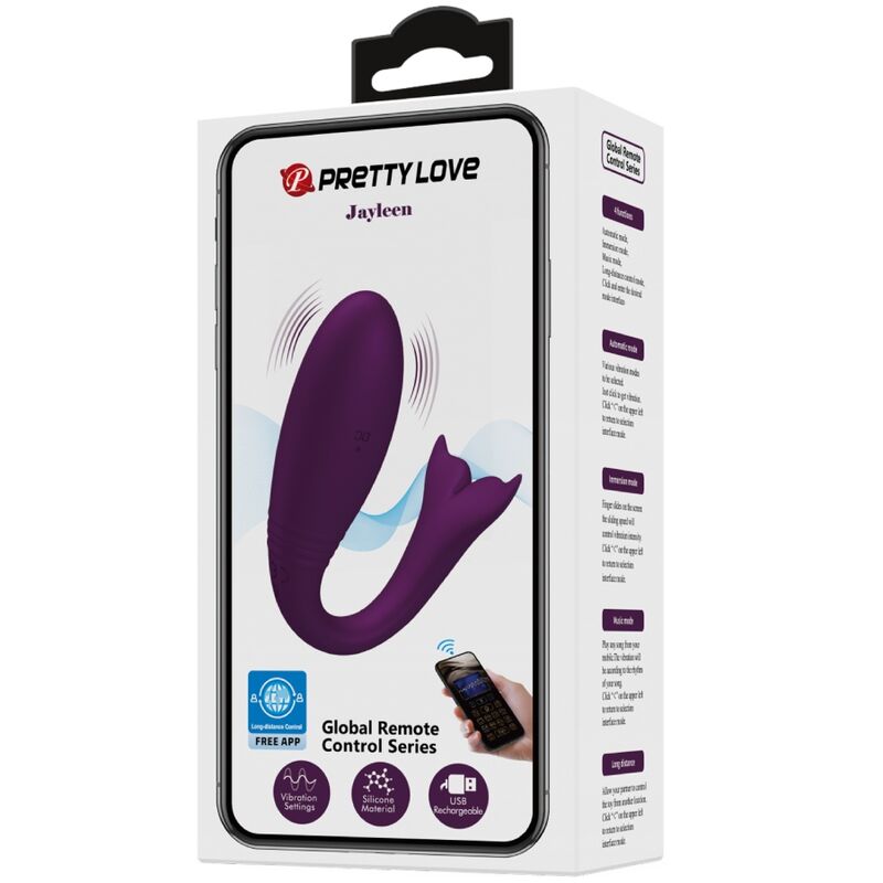 PRETTY LOVE - APP JAYLEEN VIBRATOR TELECOMANDO VIOLA