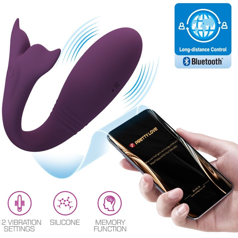 PRETTY LOVE - APP JAYLEEN VIBRATOR TELECOMANDO VIOLA