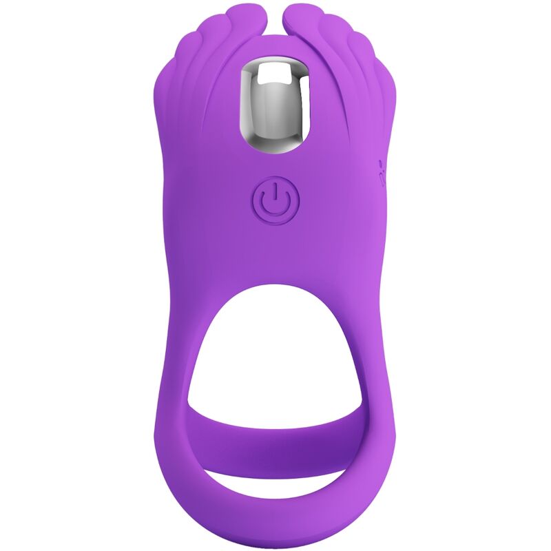 PRETTY LOVE - ANNEAU PÉNIS VIBRANT SILAS 7 VIBRATIONS EN SILICONE VIOLET