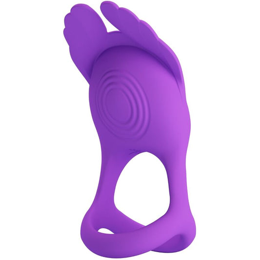 PRETTY LOVE - ANNEAU PÉNIS VIBRANT SILAS 7 VIBRATIONS EN SILICONE VIOLET