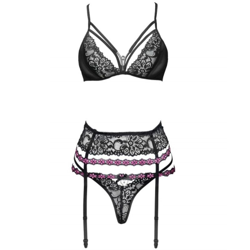 LIVCO CORSETTI FASHION - SNEHANA LC 90443 BRA + BRA + BLACK SLIP