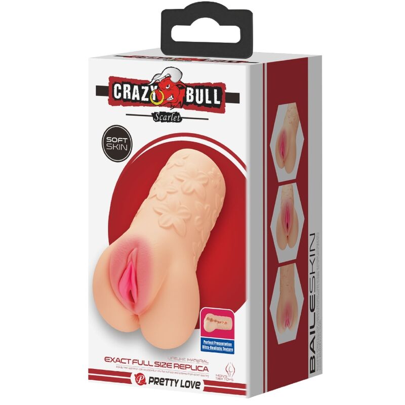 CRAZY BULL - SCARLET VAGINA SHAPED MASTUBADOR