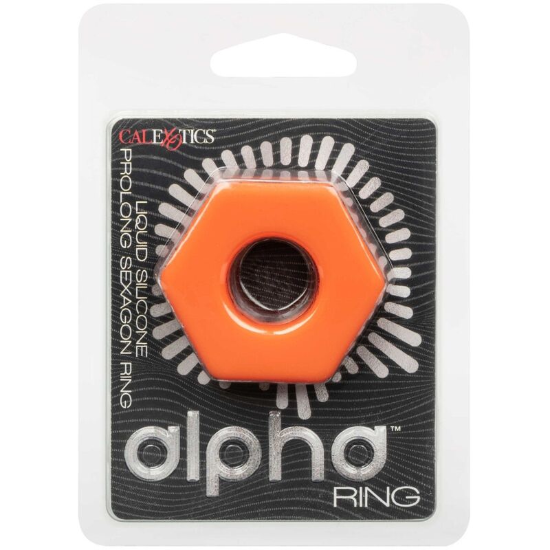 CALEXOTICS - BAGUE SEXAGONE PROLONGÉE ALPHA ORANGE