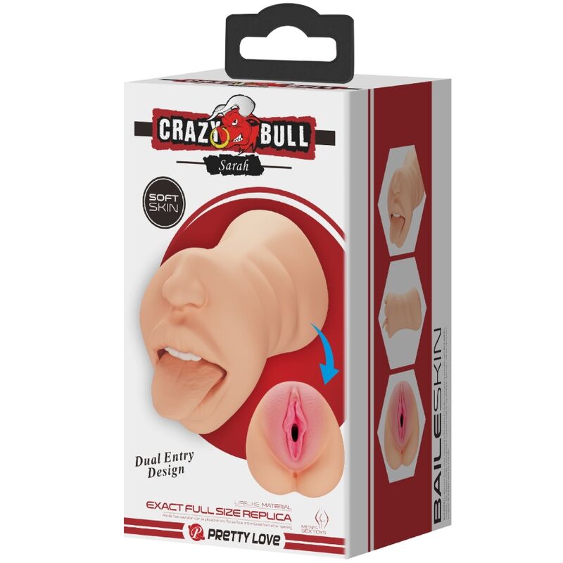 CRAZY BULL - MASTUBADOR EN FORME DE SARAH VAGINA DOUBLE ENTRÉE