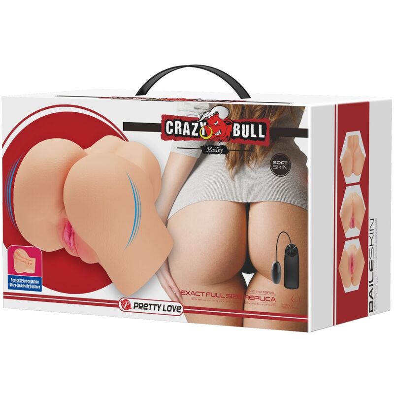 CRAZY BULL - VIBRATORE HAILEY PER VAGINA E ANO REALISTICI