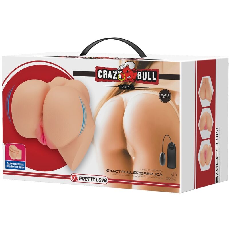 CRAZY BULL - VIBRATEUR RÉALISTE POUR VAGIN ET ANUS EMILIA