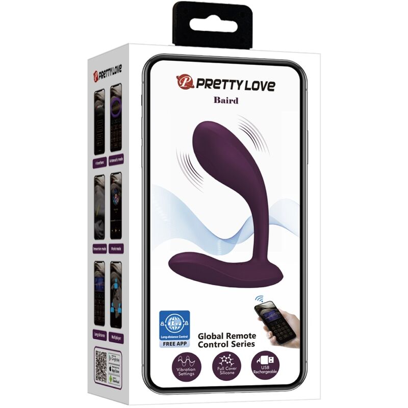 PRETTY LOVE - APPLICATION BAIRD G-SPOT 12 VIBRATIONS RECHARGEABLES LILA