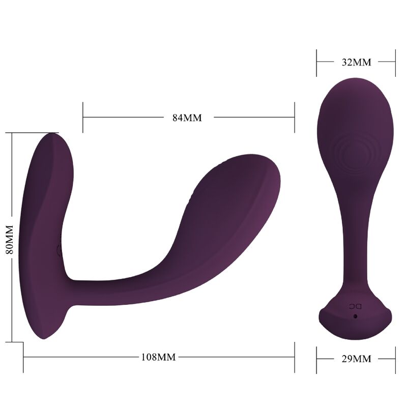 PRETTY LOVE - APPLICATION BAIRD G-SPOT 12 VIBRATIONS RECHARGEABLES LILA