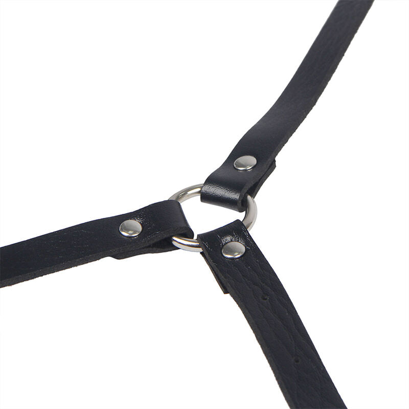 SUBBLIME - BLACK LEATHER HARNESS ONE SIZE FITS ALL