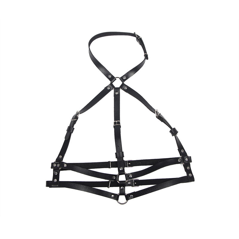 SUBBLIME - BLACK LEATHER RING HARNESS ONE SIZE FITS ALL