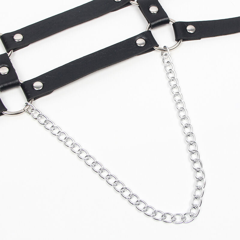 SUBBLIME - HARNESS WITH STRAPS AND CHAIN ​​DETAILS ONE SIZE