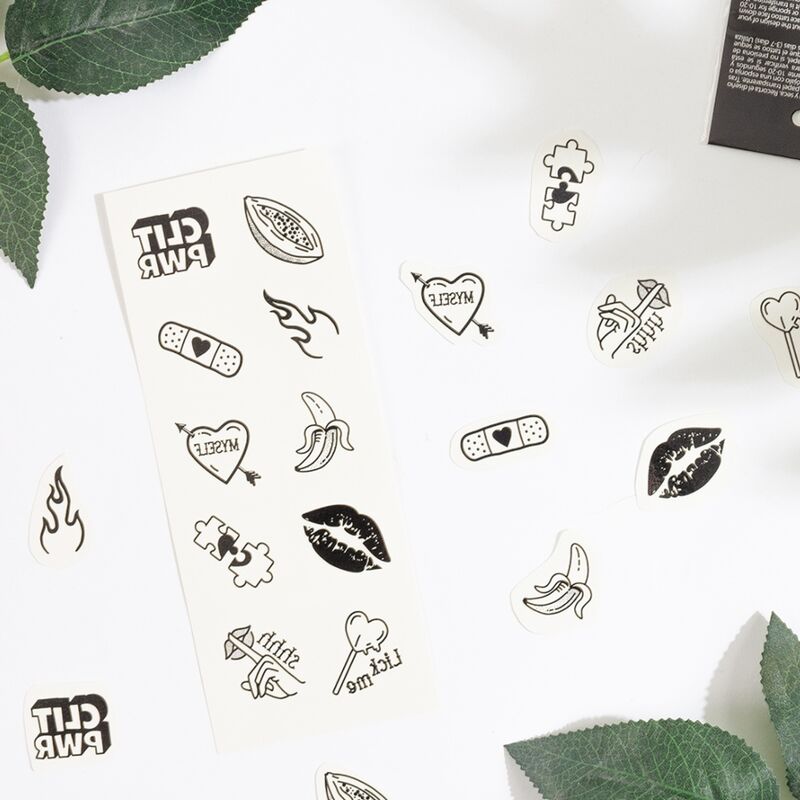 SECRET PLAY - SET OF 10 TEMPORARY TATTOOS FROM THE CANDY COLLECTION