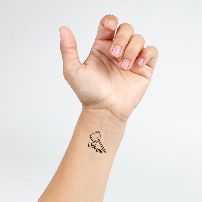 SECRET PLAY - SET OF 10 TEMPORARY TATTOOS FROM THE CANDY COLLECTION