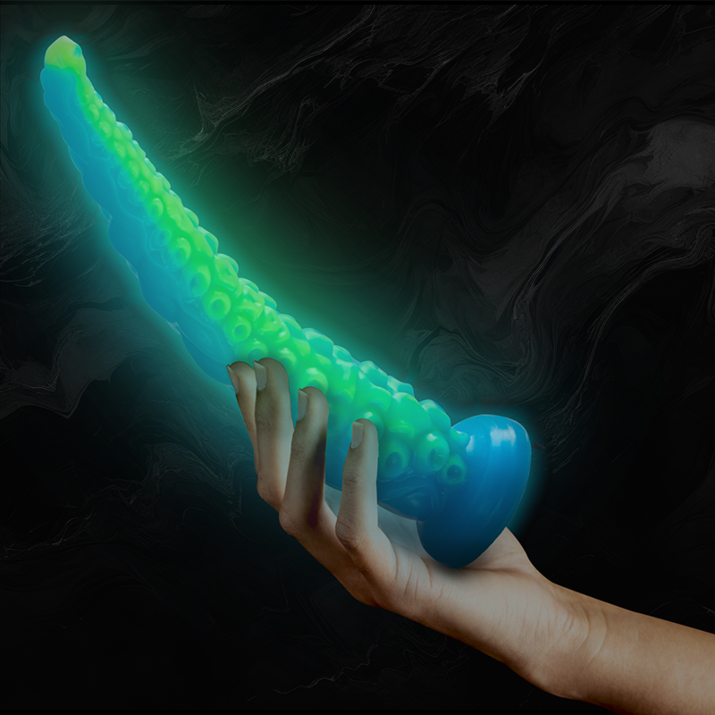 EPIC - GODE FLUORESCENT AVEC TENTACULES MINCE SCYLLA GRANDE TAILLE