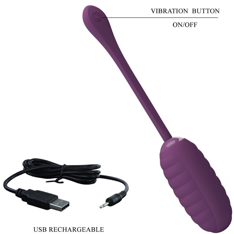 PRETTY LOVE - CASPER À OEUF VIBRANT RECHARGEABLE VIOLET