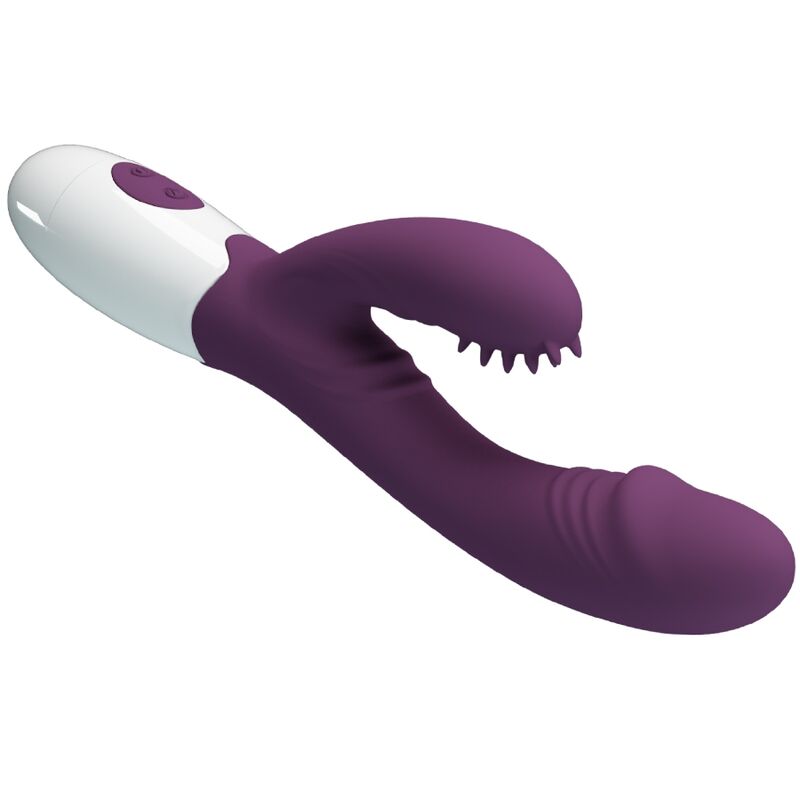 PRETTY LOVE - VIBRATEUR ANDRE RABBIT ET STIMULATEUR DE POINT G VIOLET