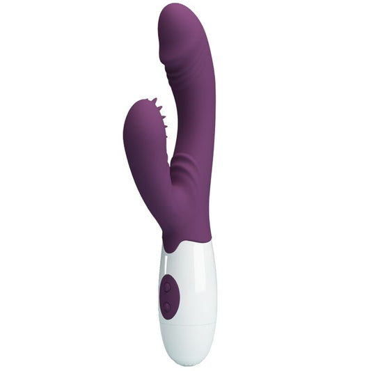 PRETTY LOVE - VIBRATEUR ANDRE RABBIT ET STIMULATEUR DE POINT G VIOLET