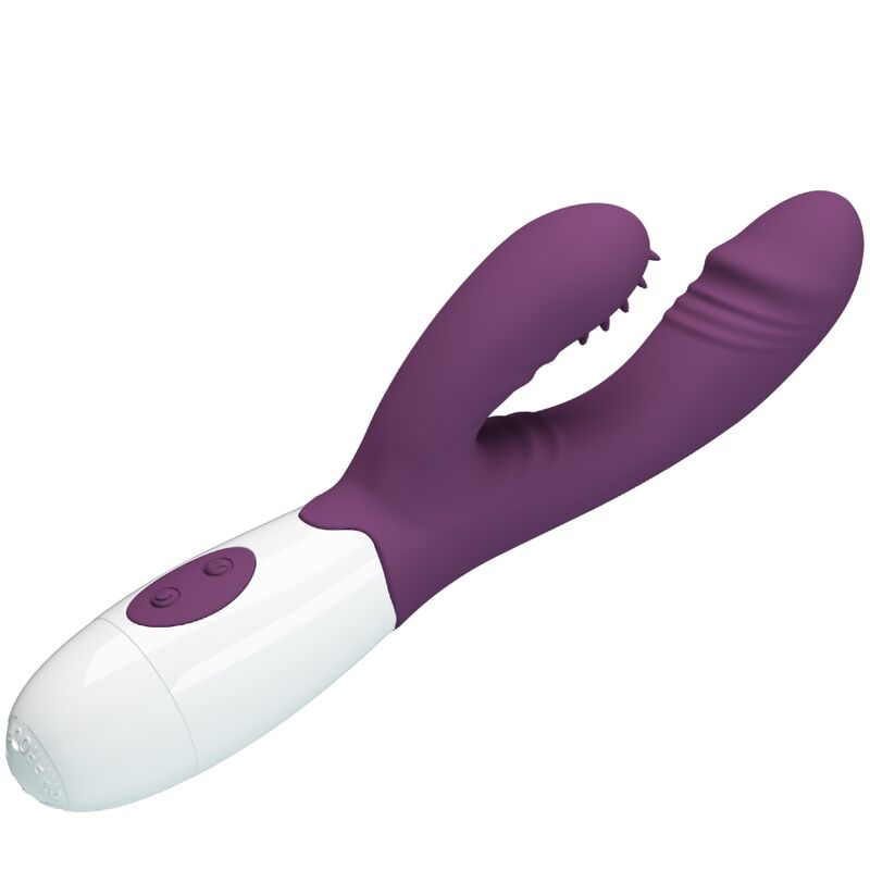 PRETTY LOVE - VIBRATEUR ANDRE RABBIT ET STIMULATEUR DE POINT G VIOLET