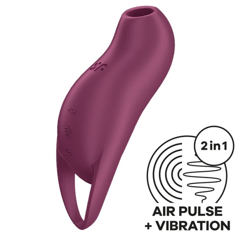 SATISFYER - POCKET PRO 1 GARNET CLITORAL STIMULATOR