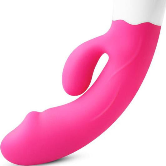 ARMONY - HAPPY VIBRATEUR ET STIMULATEUR RECHARGEABLE FUCHSIA