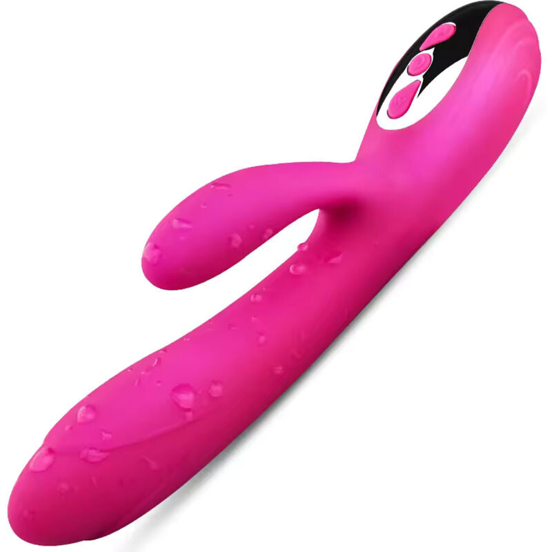 ARMONY - VIBRATEUR ET STIMULATEUR FLEXIBLE À EFFET CHALEUR FUCHSIA