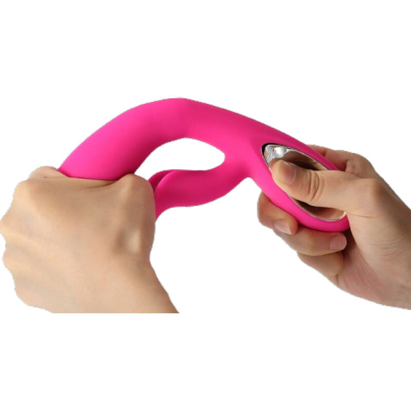 ARMONY - VIBRATEUR DARO ET STIMULATEUR ANNEAU DE TIRAGE FUCHSIA