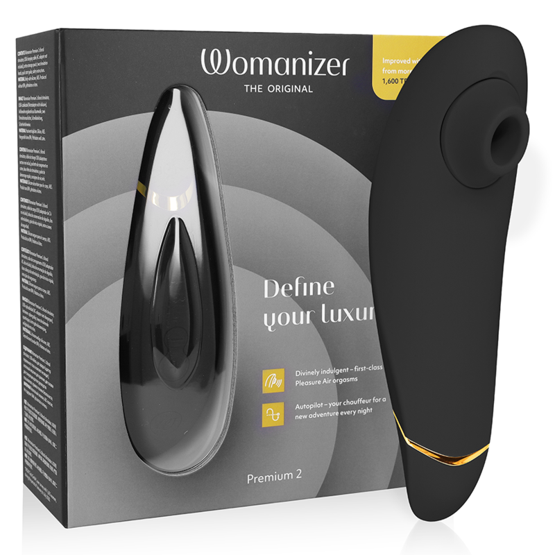 WOMANIZER - PREMIUM 2 STIMOLATORE CLITORALE NERO