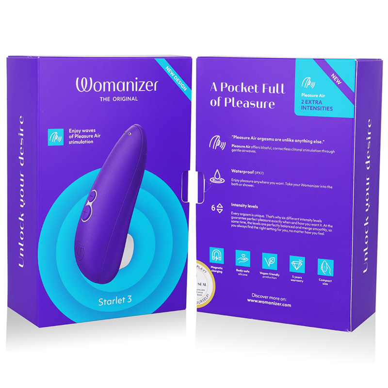 WOMANIZER - STARLET 3 STIMOLATORE CLITORALE INDIGO