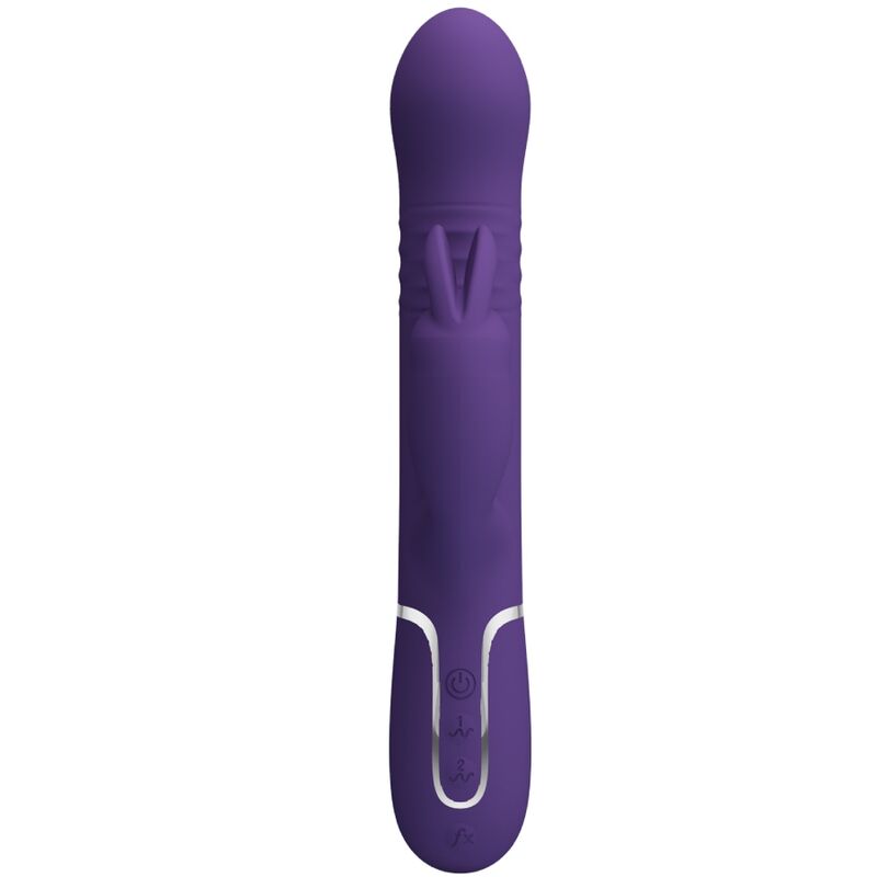 PRETTY LOVE - COALE VIBRATEUR RABBIT CHARCOAL 4 EN 1 VIOLET