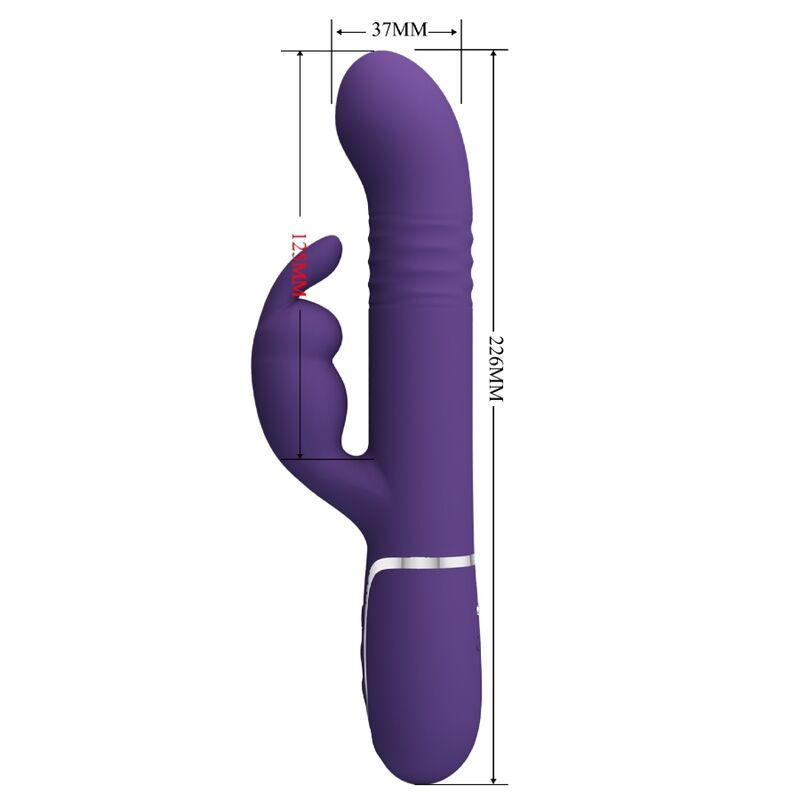 PRETTY LOVE - COALE VIBRATEUR RABBIT CHARCOAL 4 EN 1 VIOLET
