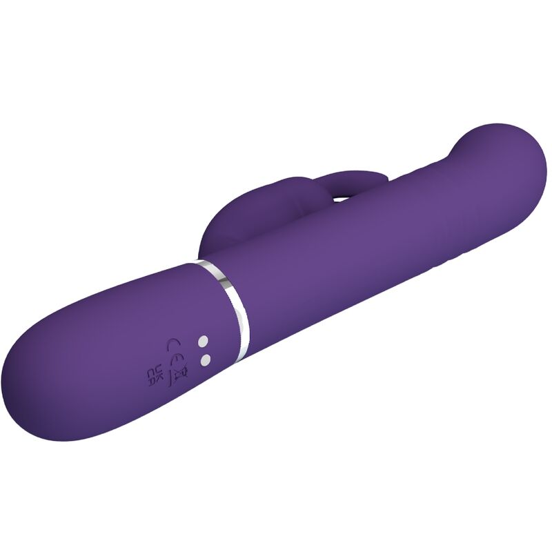 PRETTY LOVE - COALE VIBRATEUR RABBIT CHARCOAL 4 EN 1 VIOLET
