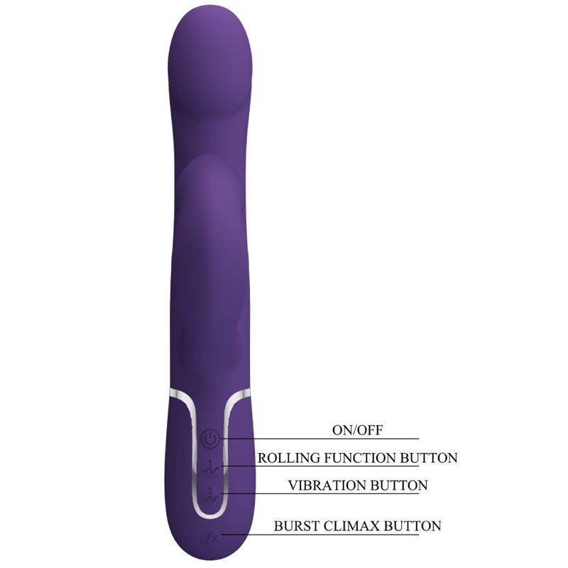 PRETTY LOVE - VIBRATEUR ZALIN PERLE RABBIT 4 EN 1 VIOLET