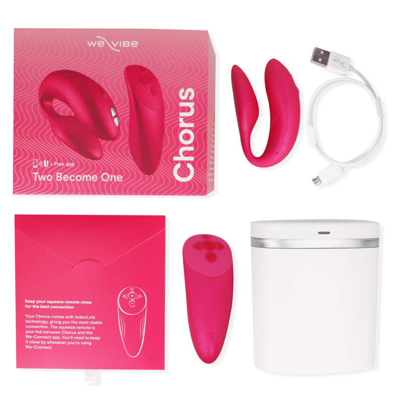 WE-VIBE - VIBRATORE CHORUS PER COPPIA CON SQUEEZE CONTROL ROSA