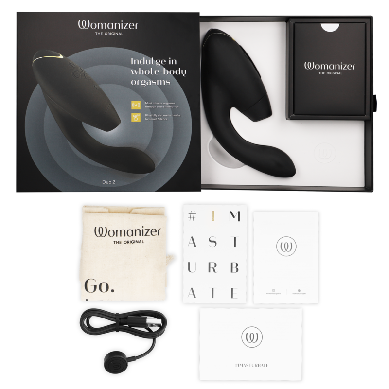 WOMANIZER - DUO 2 STIMULATEUR NOIR