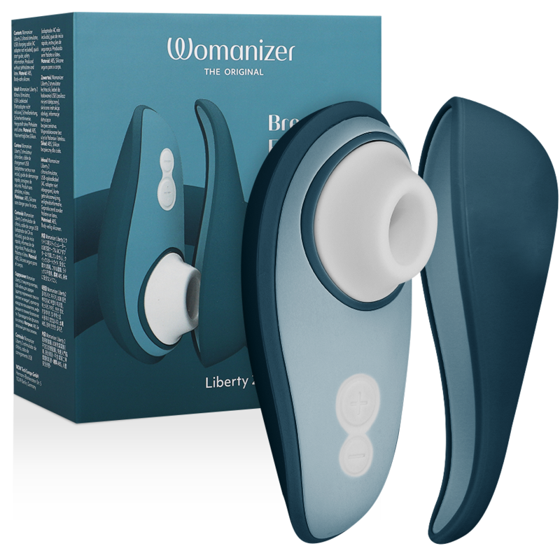 WOMANIZER - LIBERTY 2 CLITORAL STIMULATOR &amp; SUCTION CUP LIGHT GREEN