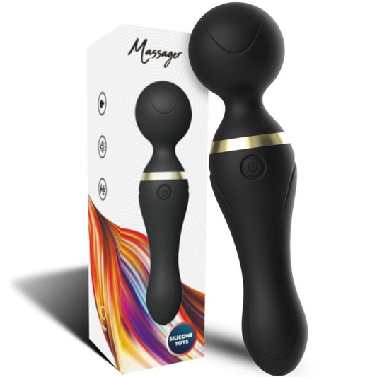 ARMONY - FREEZA MASSAGER AND VIBRATOR SUPER FLEXIBLE HEAD BLACK