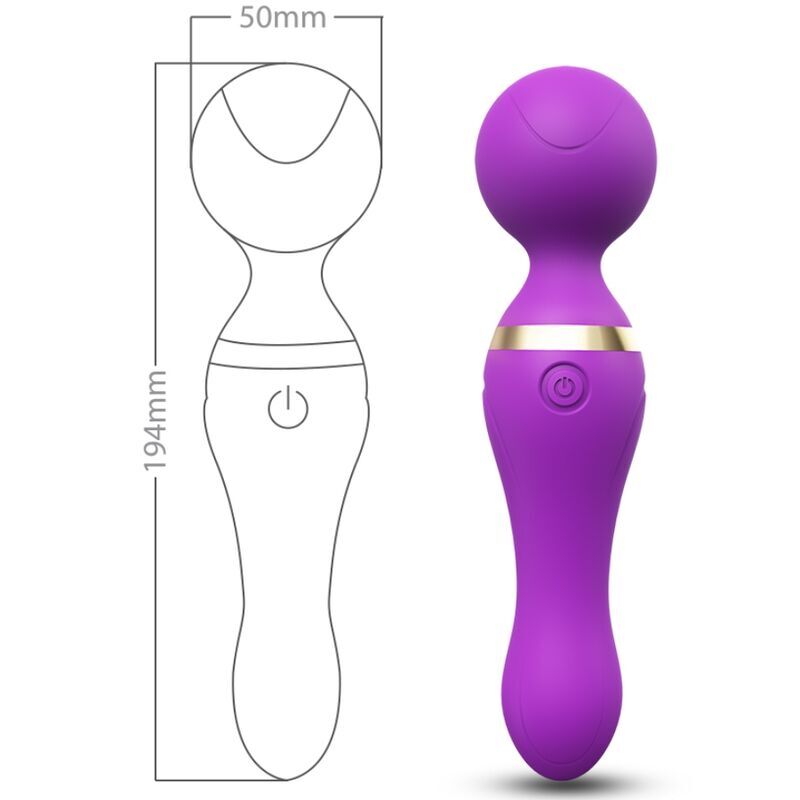 ARMONY - FREEZA MASSAGER AND VIBRATOR SUPER FLEXIBLE HEAD PURPLE